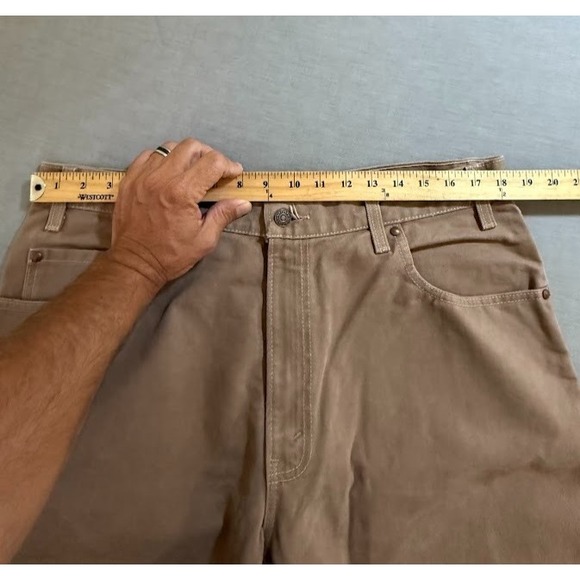 VTG. Levi's 545 Jeans Mens 36 Beige Denim Loose Straight‎ Pocketed Men 36X30. - Picture 8 of 12